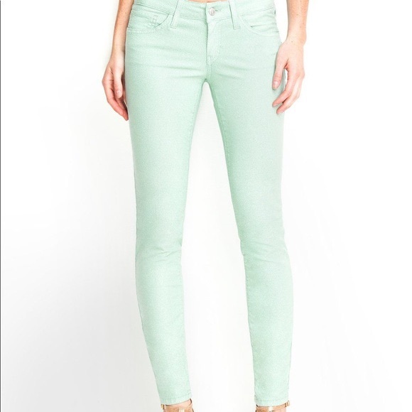 Guess Denim - 💚 Guess Mint Green Brittney Skinny Jeans